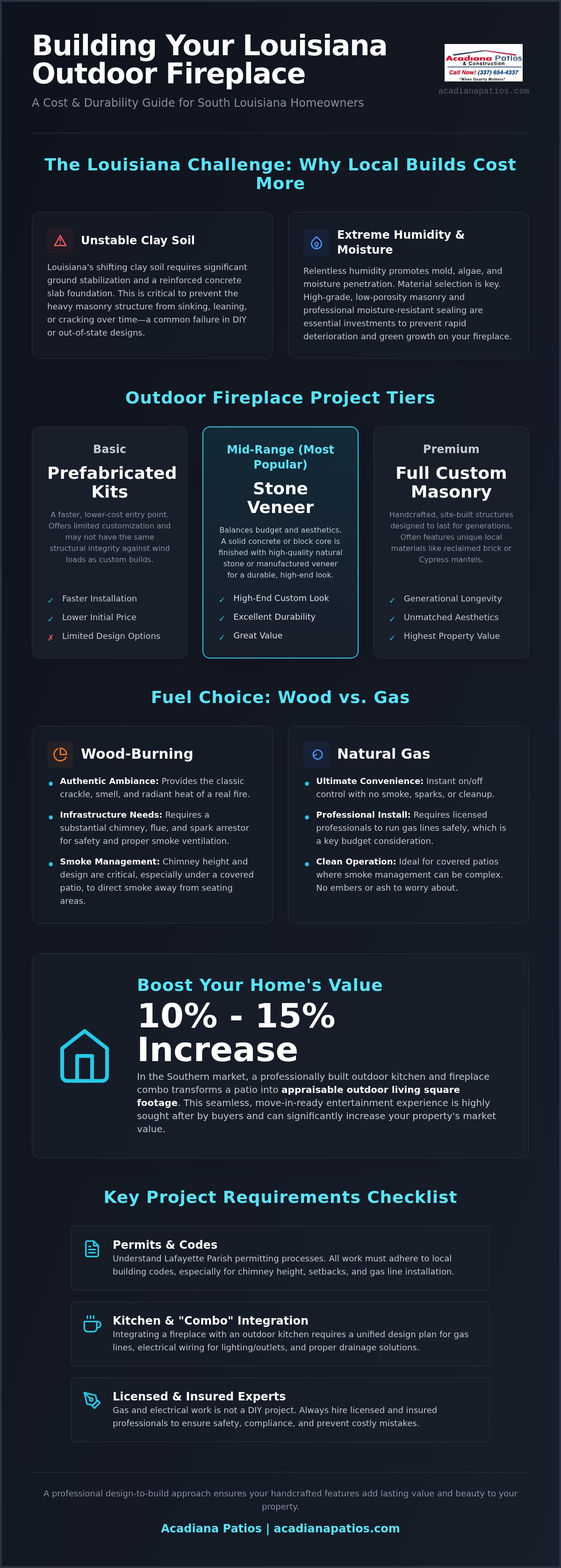 Cost to Build Outdoor Fireplace Louisiana: 2026 Pricing & Design Guide