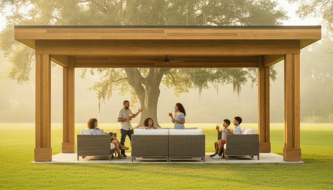 Cypress Pavilion vs. Pergola: Choosing the Best Shade for Louisiana 2026