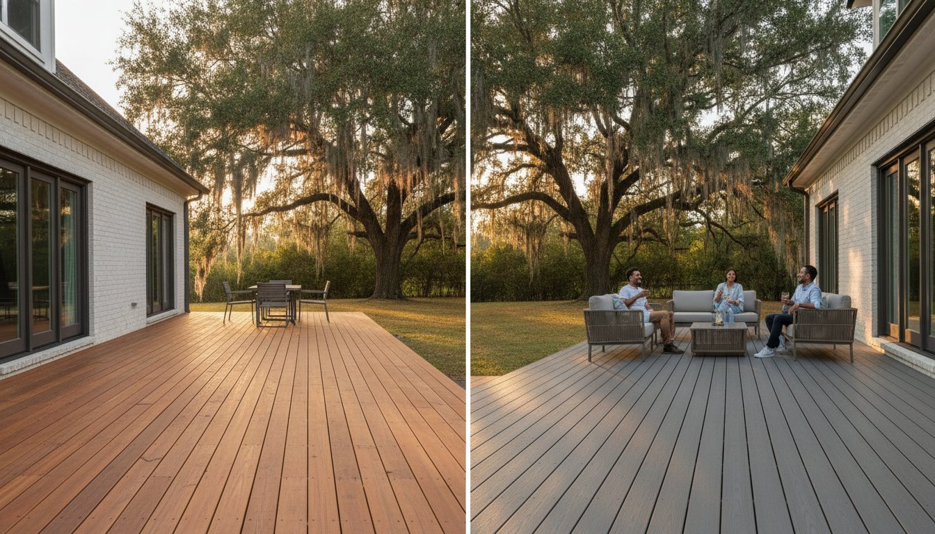 Wood vs. Composite Decking in Louisiana: 2026 Material Comparison Guide