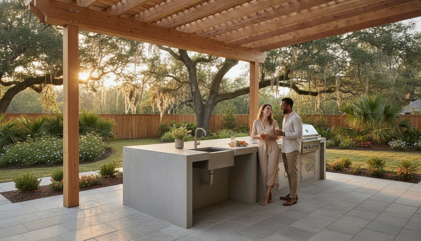 Louisiana Outdoor Kitchen Concrete Countertops: 2026 Guide