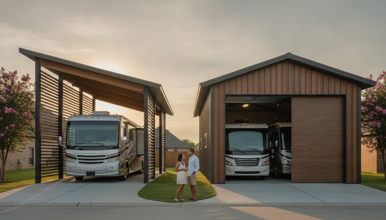 RV Carport vs. Garage: Which Is Best for Louisiana RV Owners in 2026?