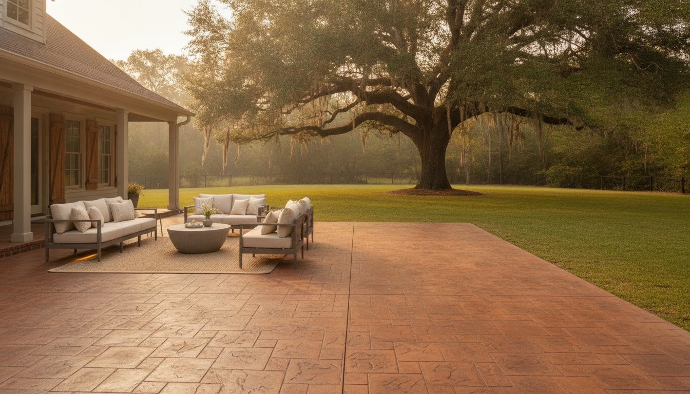 Stamped Concrete Patio Lafayette LA: The 2026 Homeowner’s Design Guide