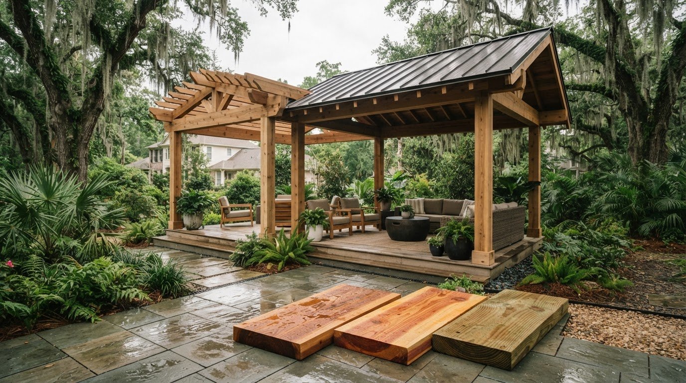 Best Wood for Outdoor Structures in Louisiana Humidity