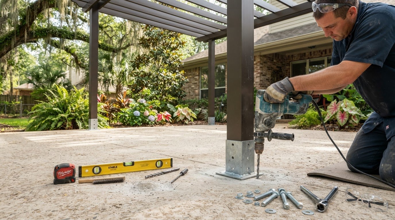 How to Anchor a Pergola on a Concrete Patio: A Safe, Step-by-Step Guide